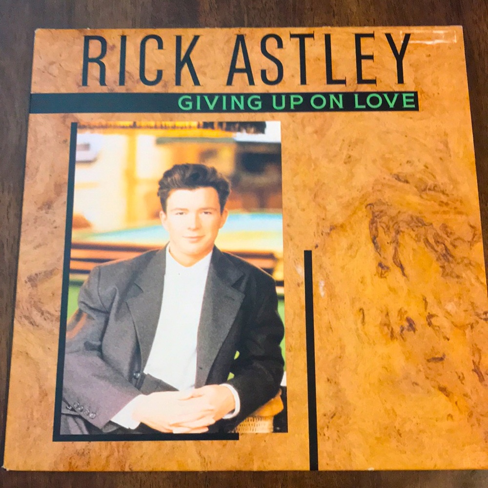 3/$30 Rick Ashley “Giving Up on Love” vintage vinyl 12” maxi extended version